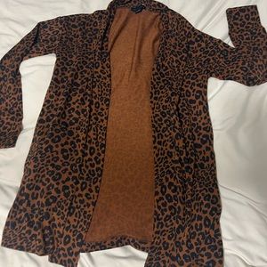 Brown Cheetah Print Cardigan!